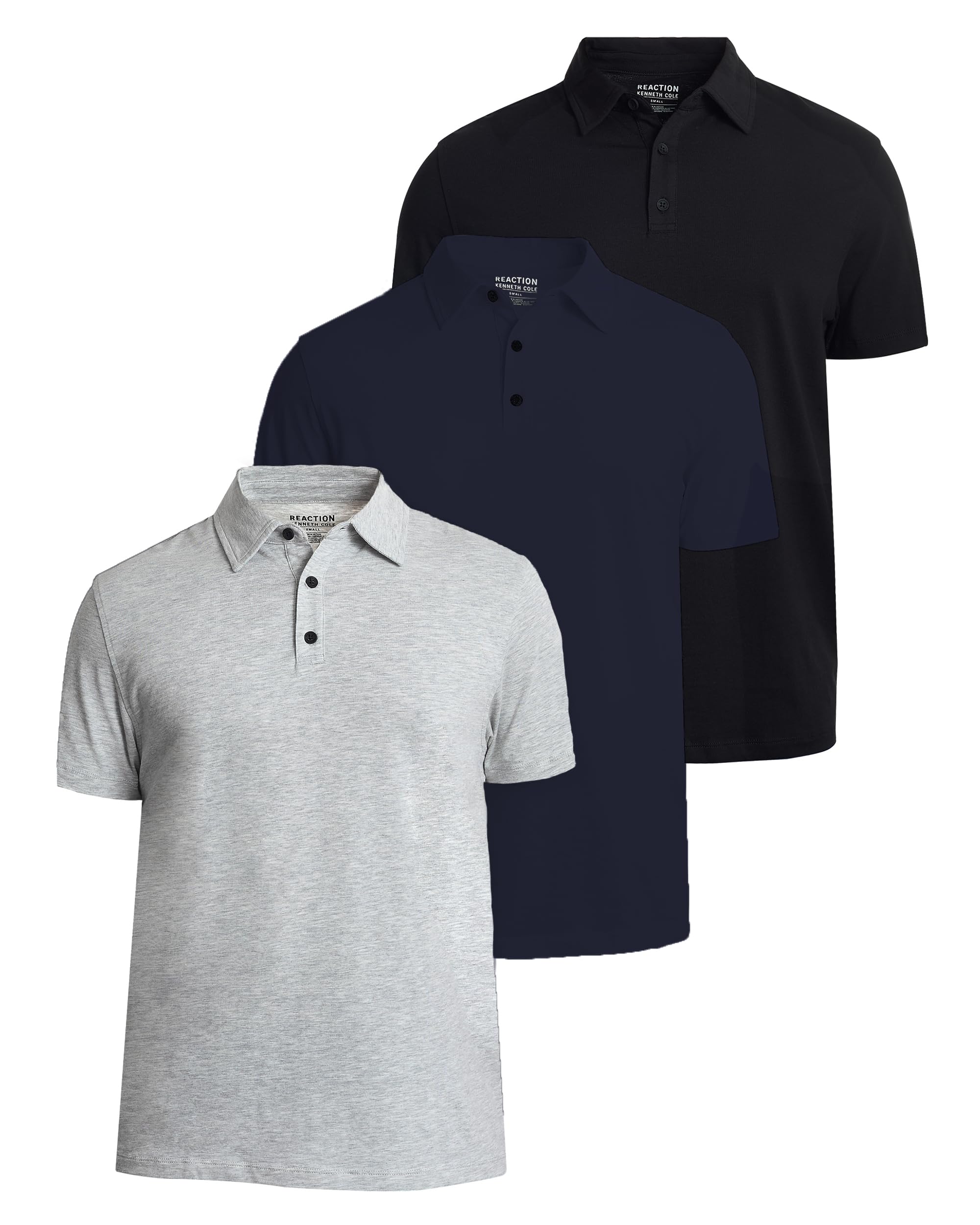 Dress Polo Shirts for Men 3 Pack - Polo Shirts for Men Short Sleeve - UPF 50+ Golf Polos