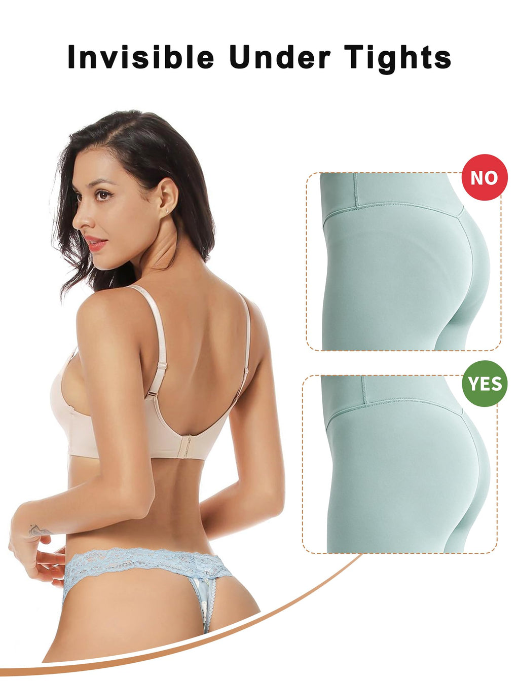 Seamless Women Thong,No Show Lace Underwear,Invisible,Cotton Blend | 5 Pack Ladies Lacy Band Breathable Athletic Panties,Comfortable Soft Undies,Comfy Gym Mid Rise Stretch No Seam Laced Tanga