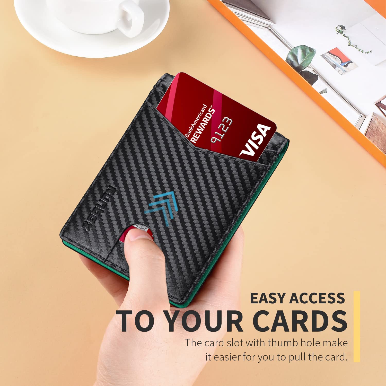 Wallet for Men -Slim Rfid Leather Mens Bifold Novelty Wallets 2 ID Window With Gift Box Men's Accessories | Slim