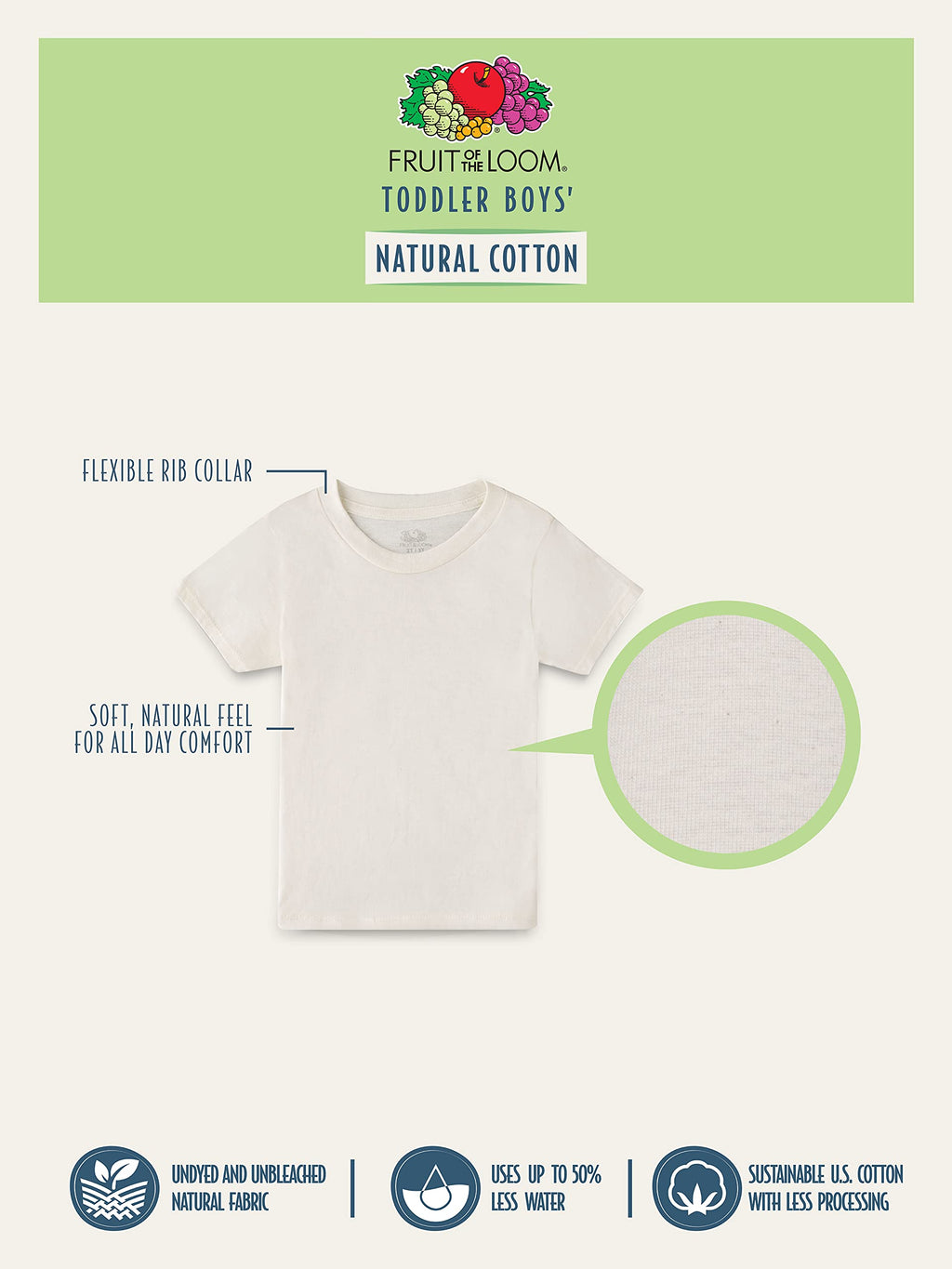 Fruit of The Loom Boys' Eversoft Cotton Undershirts, T Shirts & Tank Tops