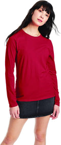 Women's Originals Long Sleeve Cotton T-Shirt, Lightweight Crewneck Tee, Modern Fit