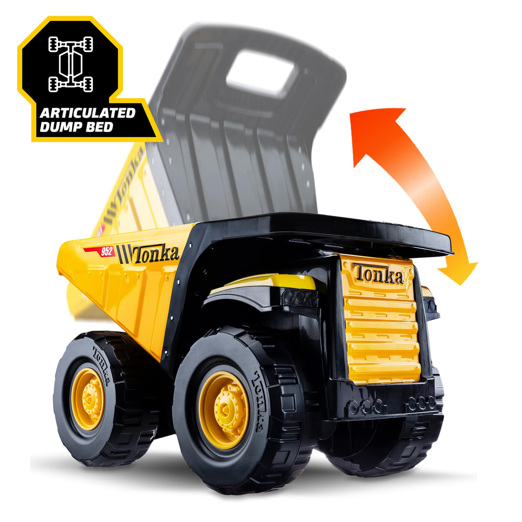 Tonka Steel Classics 4x4 Pickup Truck - Made with Steel & Sturdy Plastic, Yellow Toy Construction Truck, Boys and Girls, Kids, Toddlers, Ages 3+