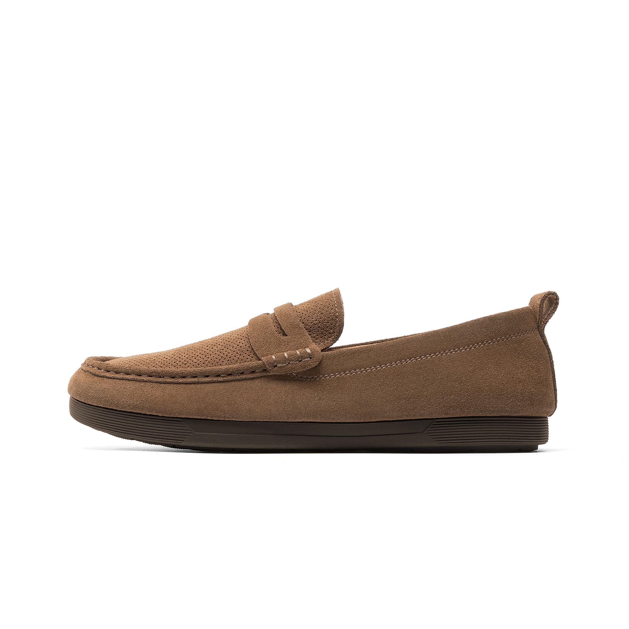 Men's Penny Loafers Suede Leather Moccasins Casual Slip-on Driving Shoes
