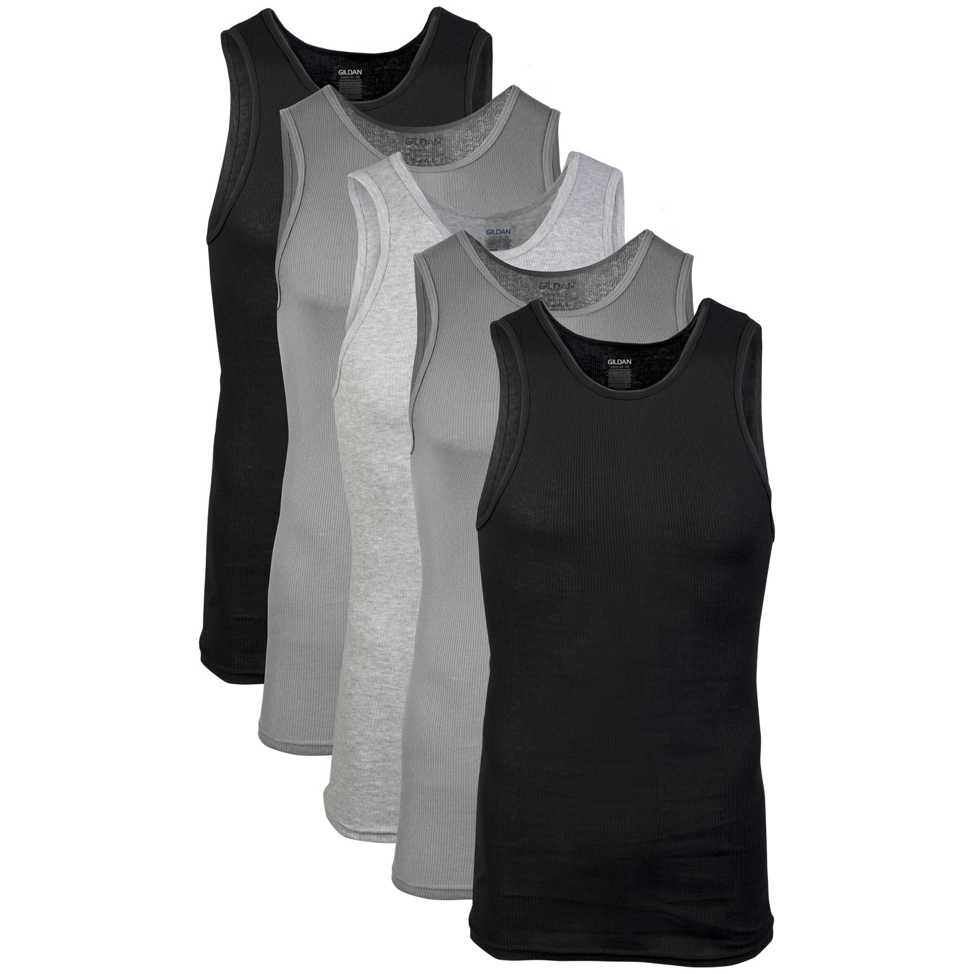 Gildan Men's A-Shirts Tanks Multipack