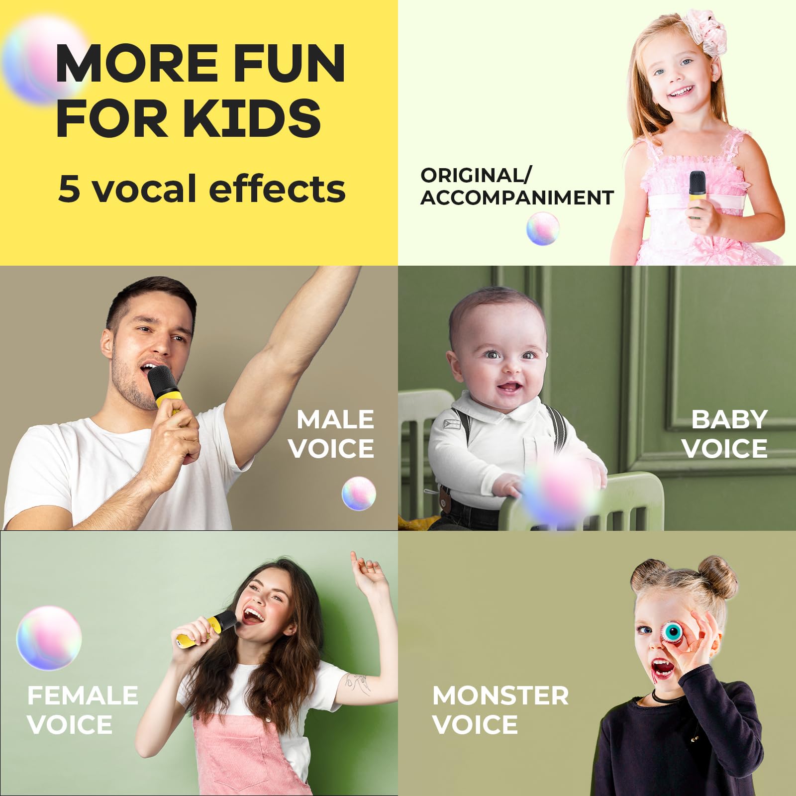 YLL Karaoke Machine for Kids, Portable Mini Speaker with 2 Wireless Microphones, TOP Kids Gifts for Girls Ages 3, 4, 5, 6, 7, 8, 9, 10+ Years Old, 4-12th Birthday Singing Present Toy Party (Purple)