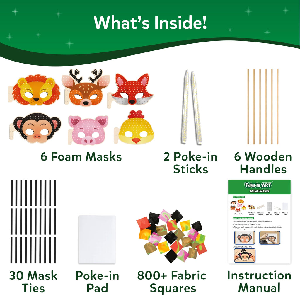 Skillmatics Poke-in Art - Magical Princesses, Mess-Free Fun for Kids, DIY Wood Craft Kits, Creative Activity, Gifts for Girls & Boys Ages 4, 5, 6, 7, 8, 9