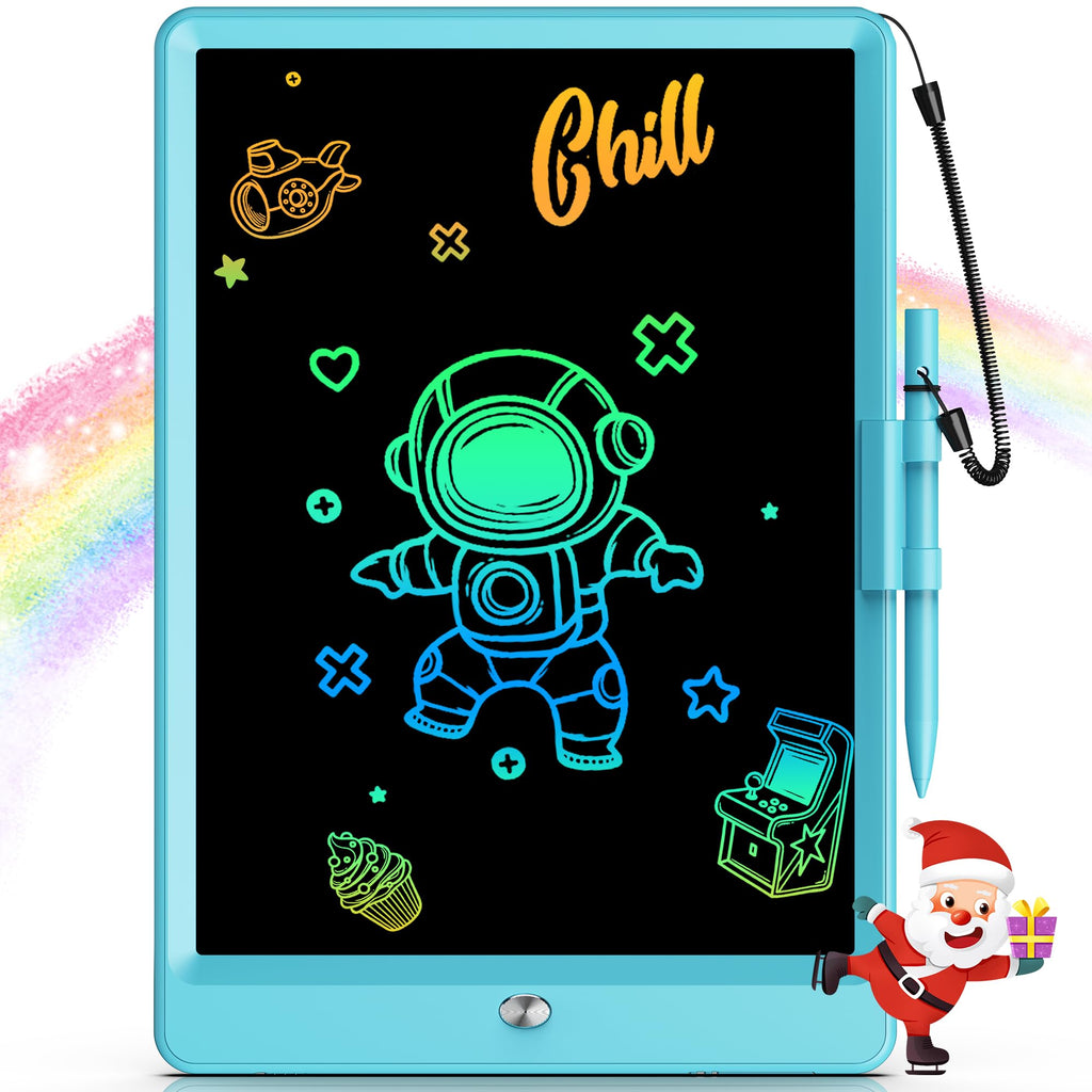 Bravokids 10 Inch LCD Writing Tablet for 3-8 Year Olds - Electronic Drawing Pad and Doodle Board as Educational Birthday Gifts for Girls and Boys (Pink)