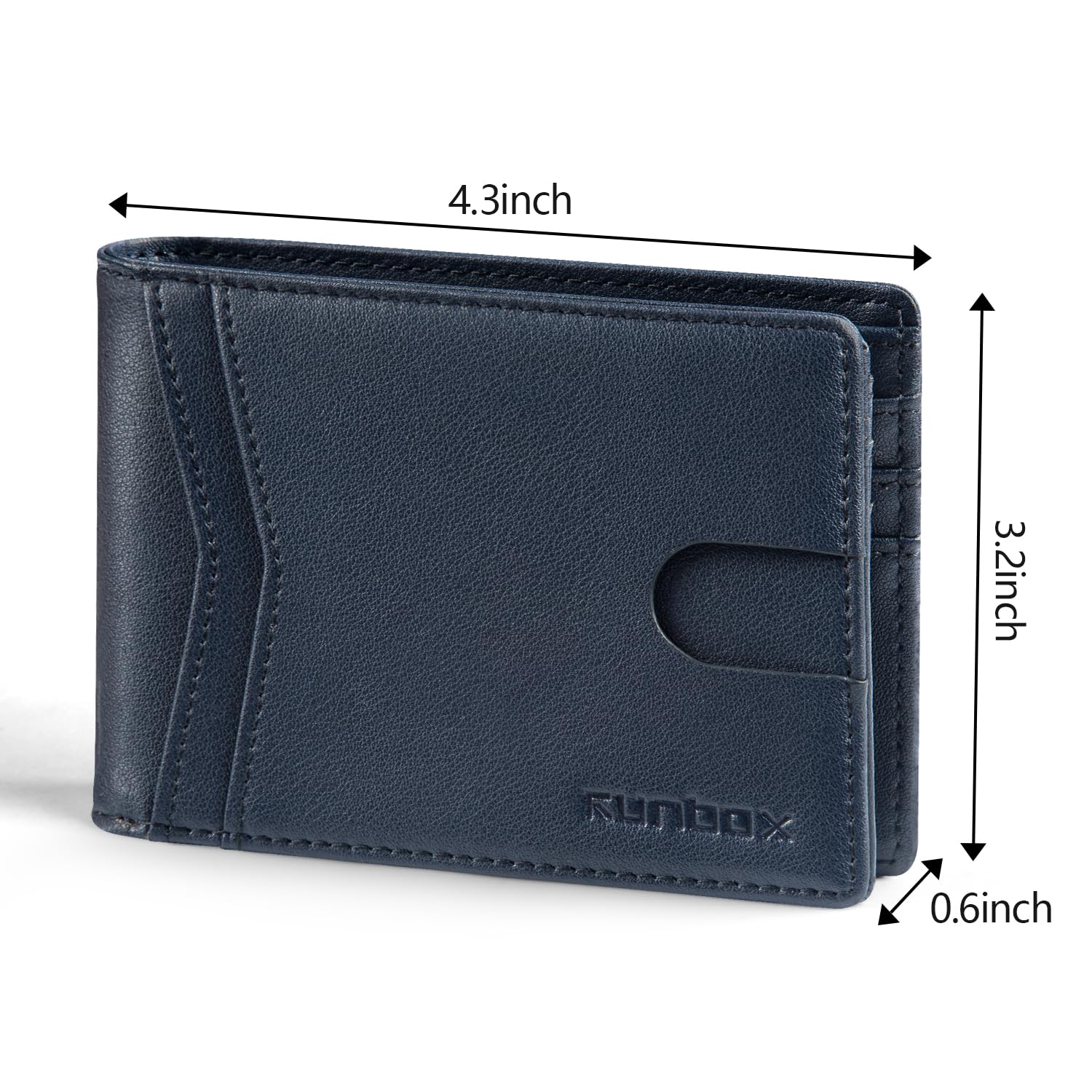 Wallet for Men -Slim Rfid Leather Mens Bifold Novelty Wallets 2 ID Window With Gift Box Men's Accessories | Slim