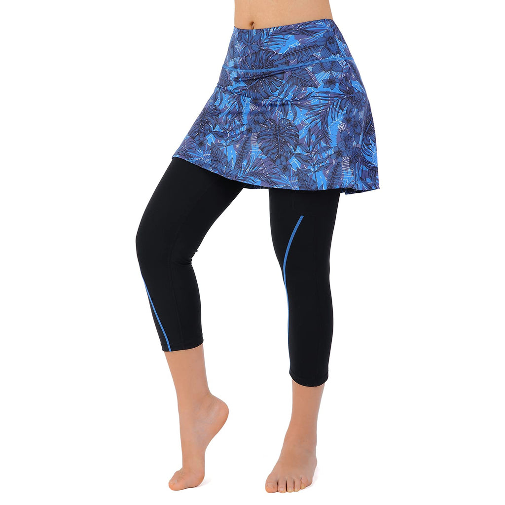 ANIVIVO Skirted Legging for Women, Yoga Legging with Skirts &Women Tennis Leggings Clothes Pockets