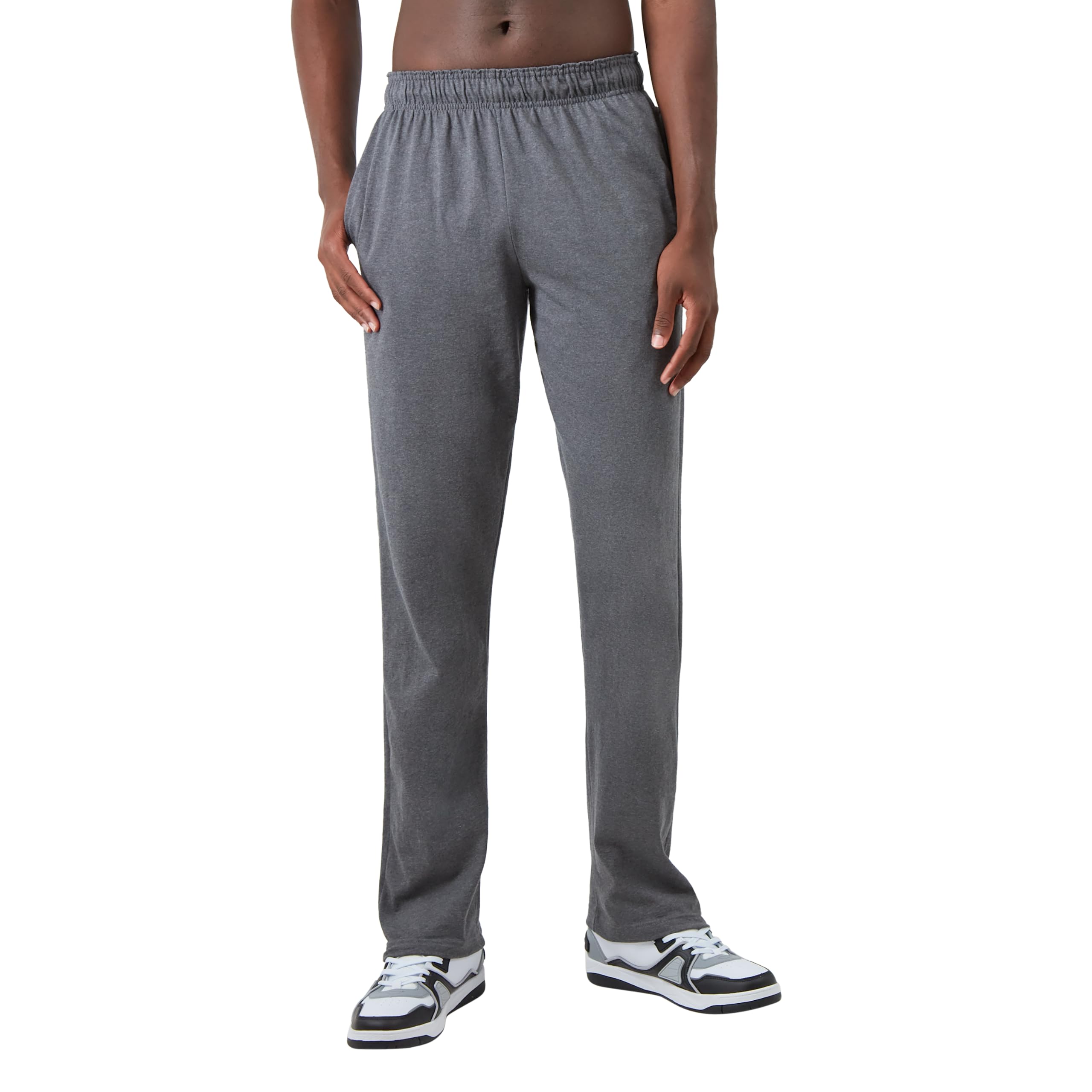 Champion Men's Open-Bottom Lounge Pants, Standard Fit, Lightweight, Available in Regular and Big & Tall