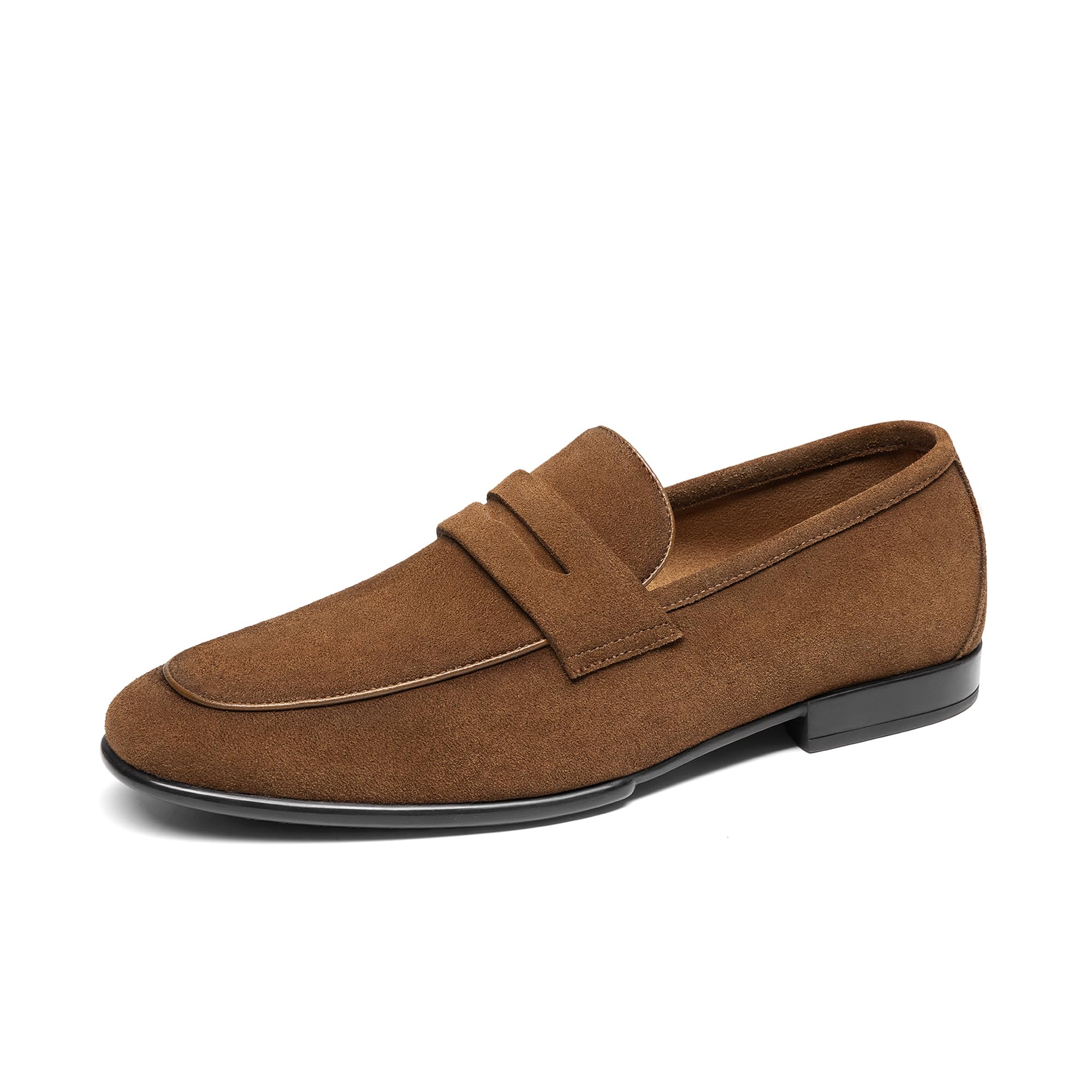 Men's Classic Penny Loafers Leather Suede Dress Shoes Comfort Lightweight Slip-on Shoe Solace Reserve