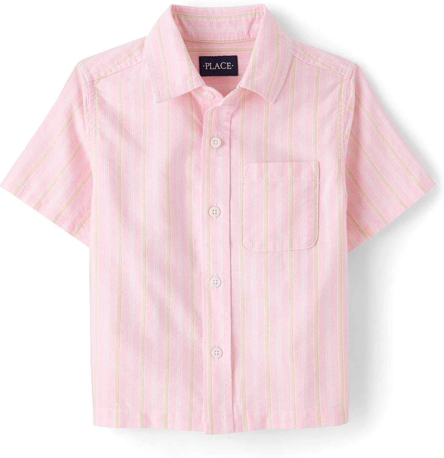 The Children's Place boys Short Sleeve Button Up Shirt