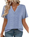 Zeagoo Womens Tops Short Sleeve V Neck Tee Shirts Cute Dressy Casual Clothing Business Work Blouse