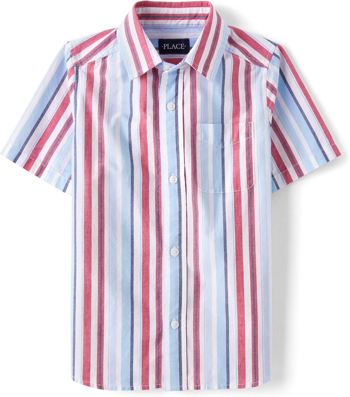 The Children's Place boys Short Sleeve Button Up Shirt