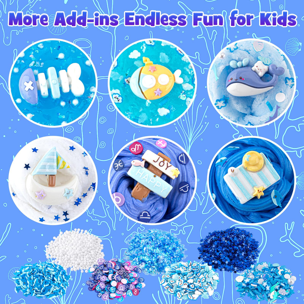 6 Pack Slimes, Pink Slime Kids, Cloud Slime kit for Girls Ages 8-12, Toys for Girls and Boys, for Kids Slime Set Party kit Goodie Bag Stuffers, 4 5 6 7 8 9 10 Year Old Girl Birthday Gift Cute Stuff
