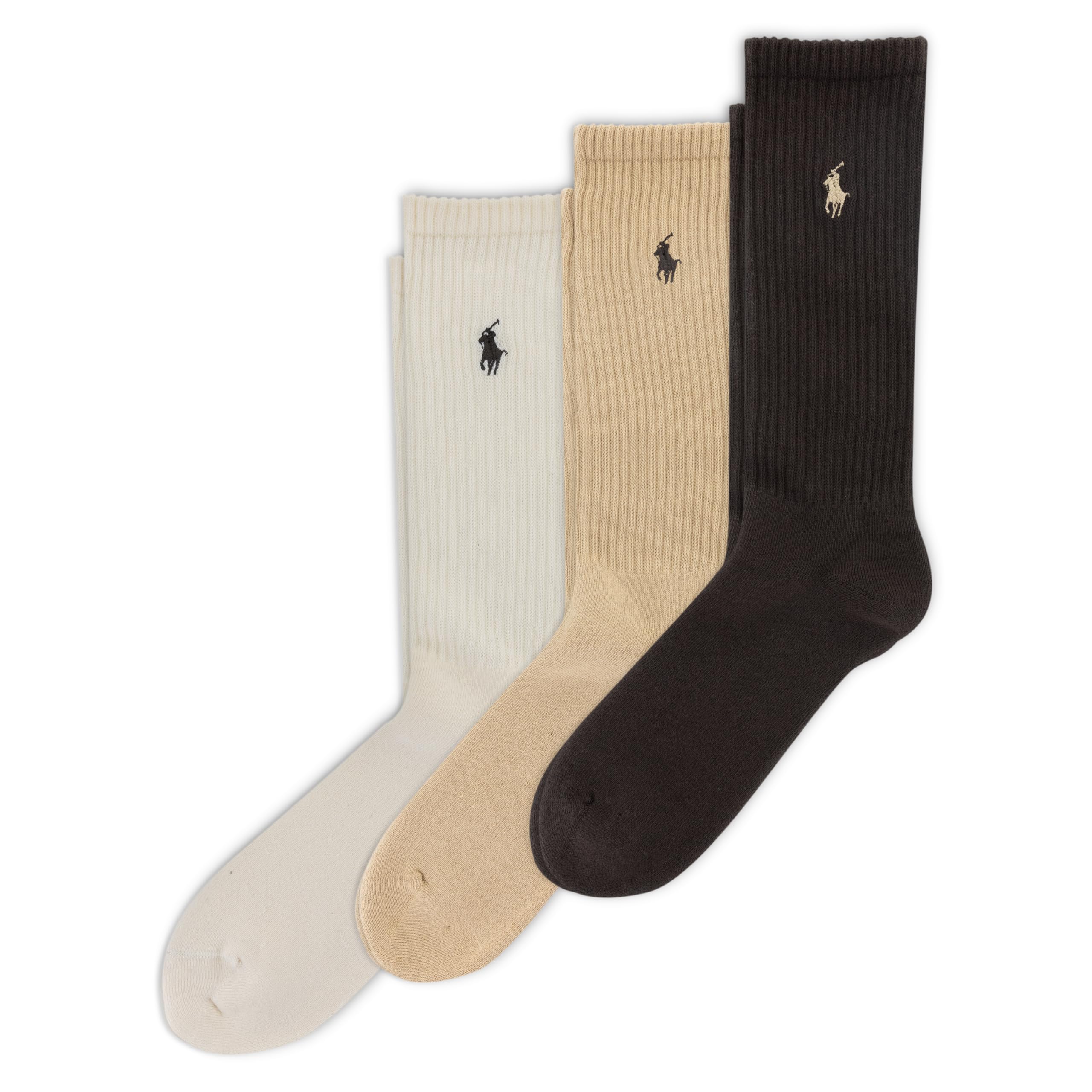 Men's Ribbed Casual Crew Sock 3-Pack