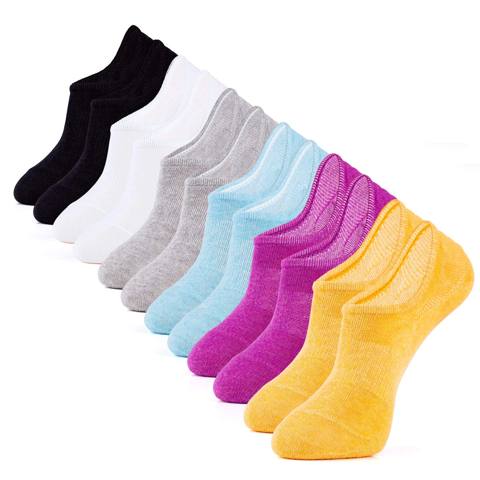 No Show Socks Women & Men Low Cut Ankle Short Anti-slid Athletic Running Casual Invisible Liner Socks