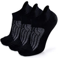 Merino Wool Compression Support Ankle Running Hiking Socks for Men Women, Soft Thick Cushion Tab Socks 3/6 Pairs