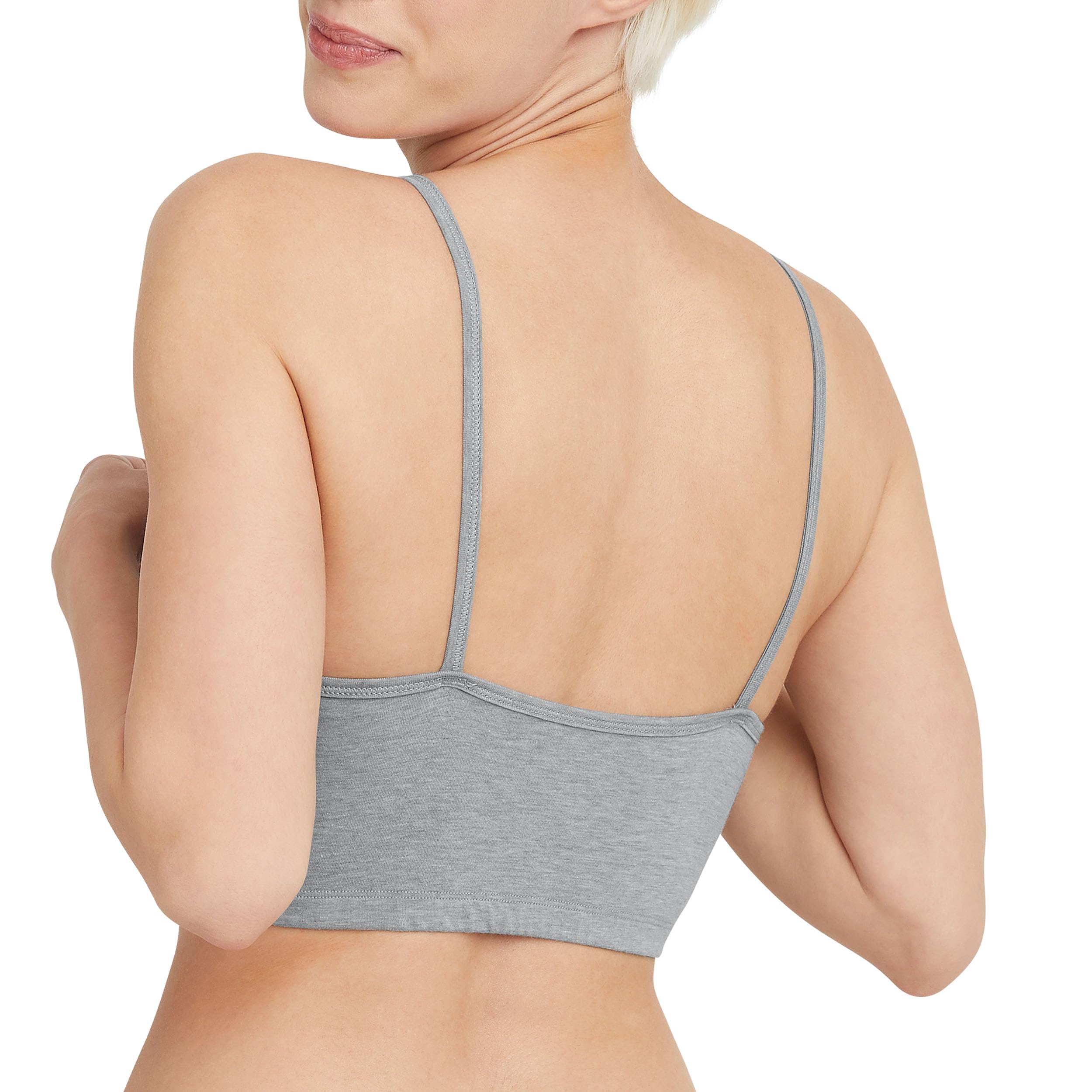 Women's String Bralette Pack, 3-Pack, Cotton Sports Bralette Bras for Women, Solid or Assorted Wireless Bras