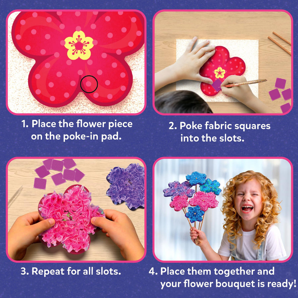 Skillmatics Poke-in Art - Magical Princesses, Mess-Free Fun for Kids, DIY Wood Craft Kits, Creative Activity, Gifts for Girls & Boys Ages 4, 5, 6, 7, 8, 9