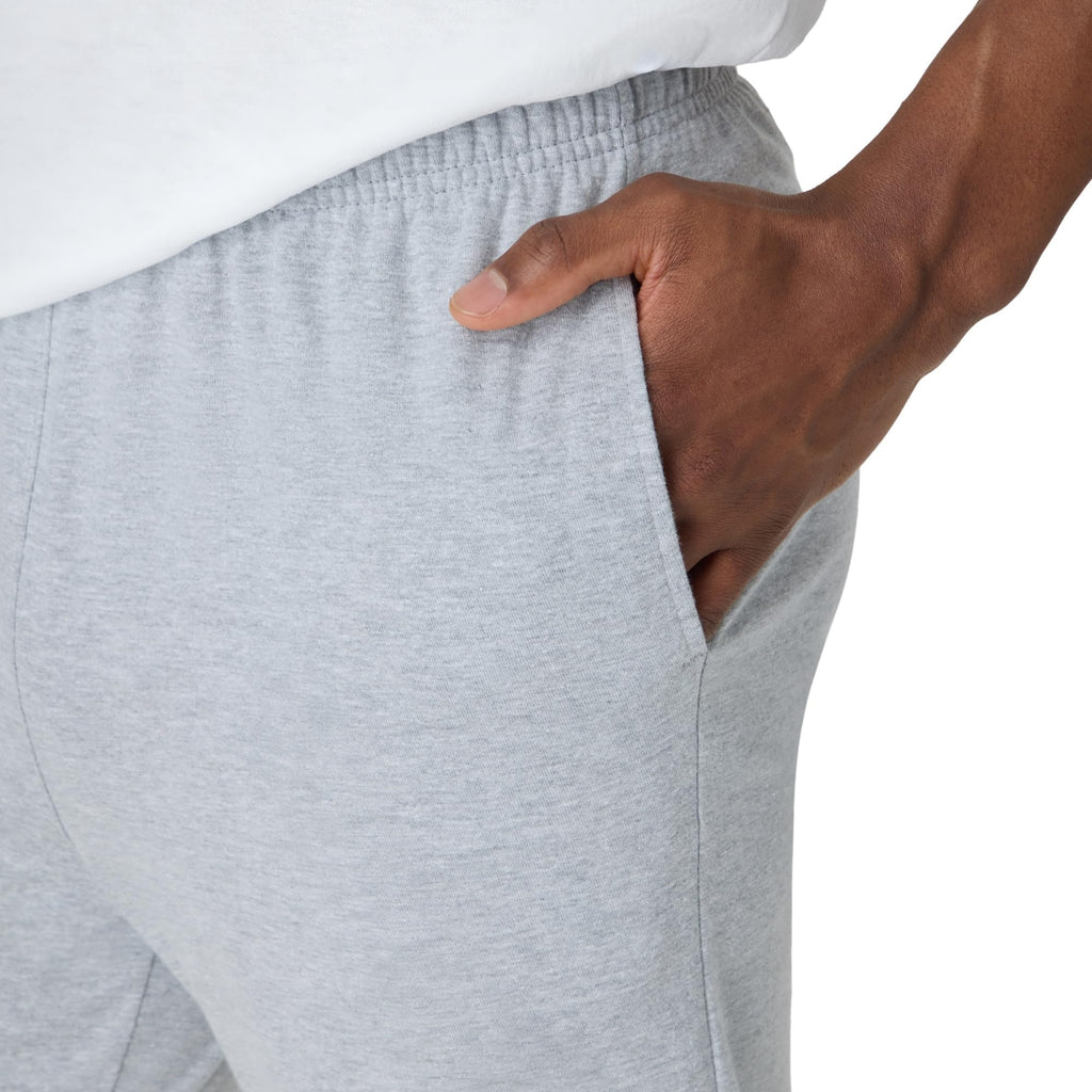Men's Lightweight Cotton Jersey Cuffed Jogger Sweatpants with Drawstring and Pockets - 30.5"