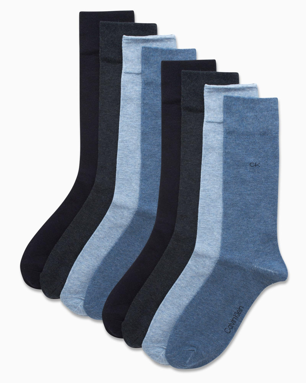Mens Dress Socks - 8 Pack Breathable Cotton Blend Work Crew Socks for Men for Casual Business & Formal Wear