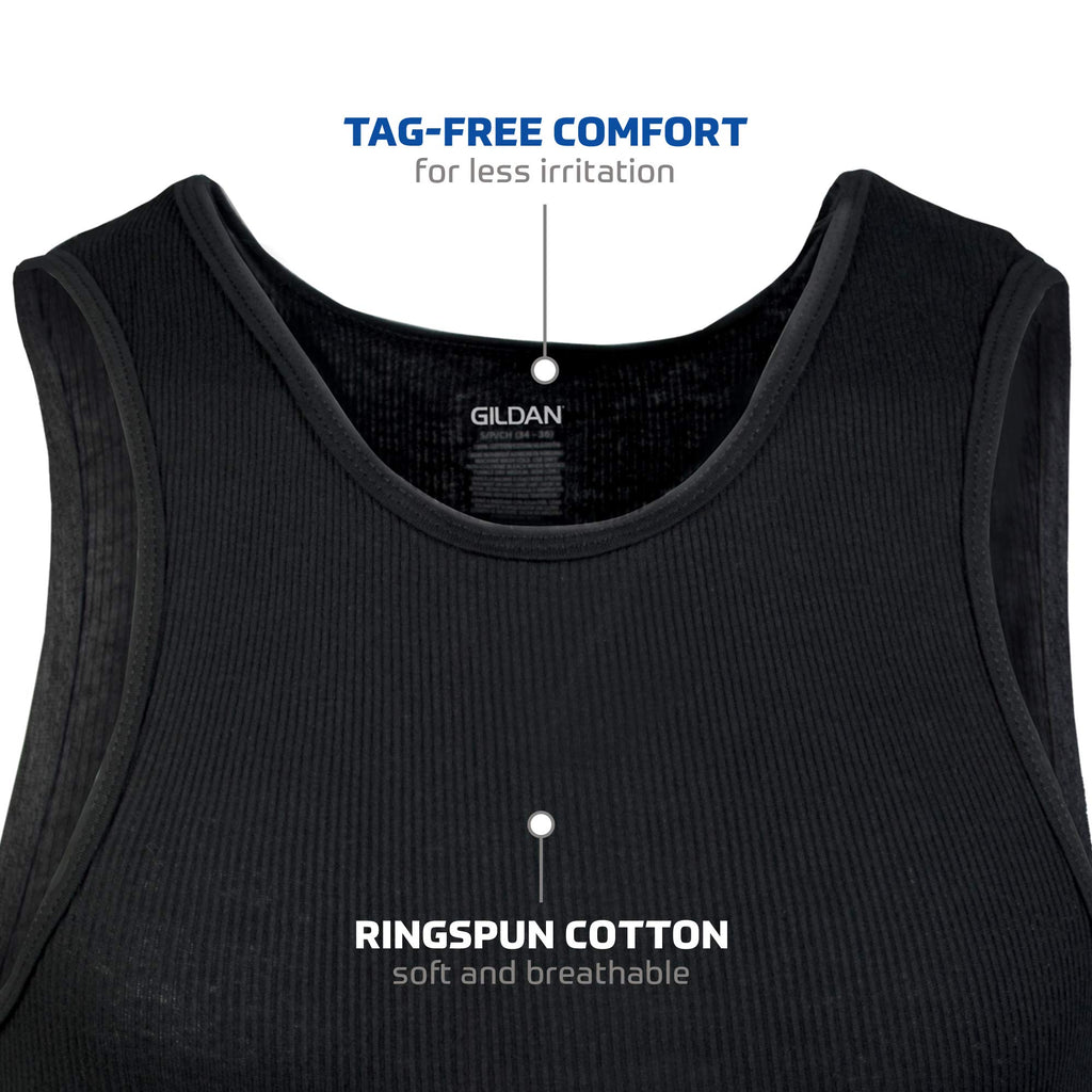 Gildan Men's A-Shirts Tanks Multipack