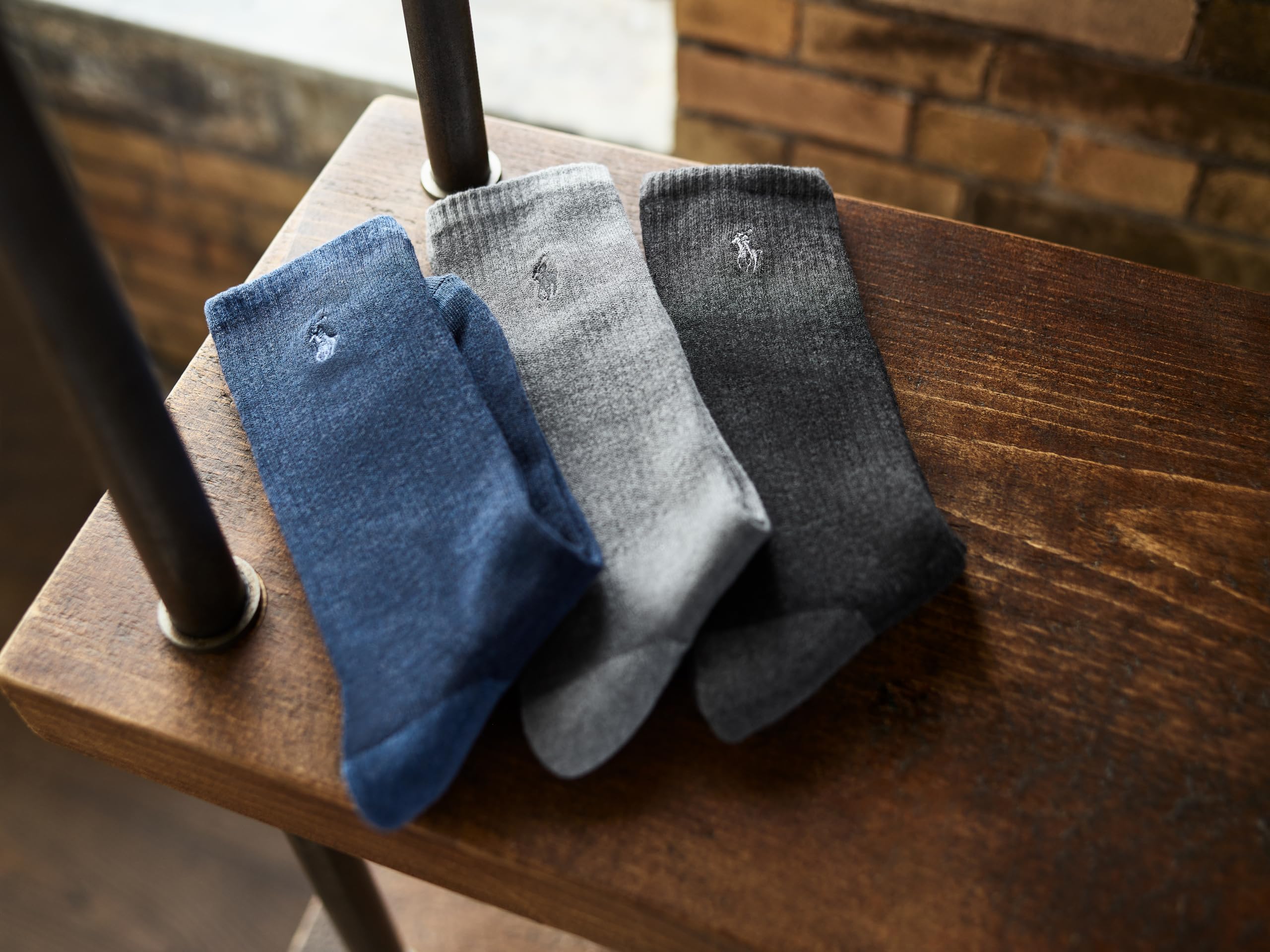 Men's Ribbed Casual Crew Sock 3-Pack