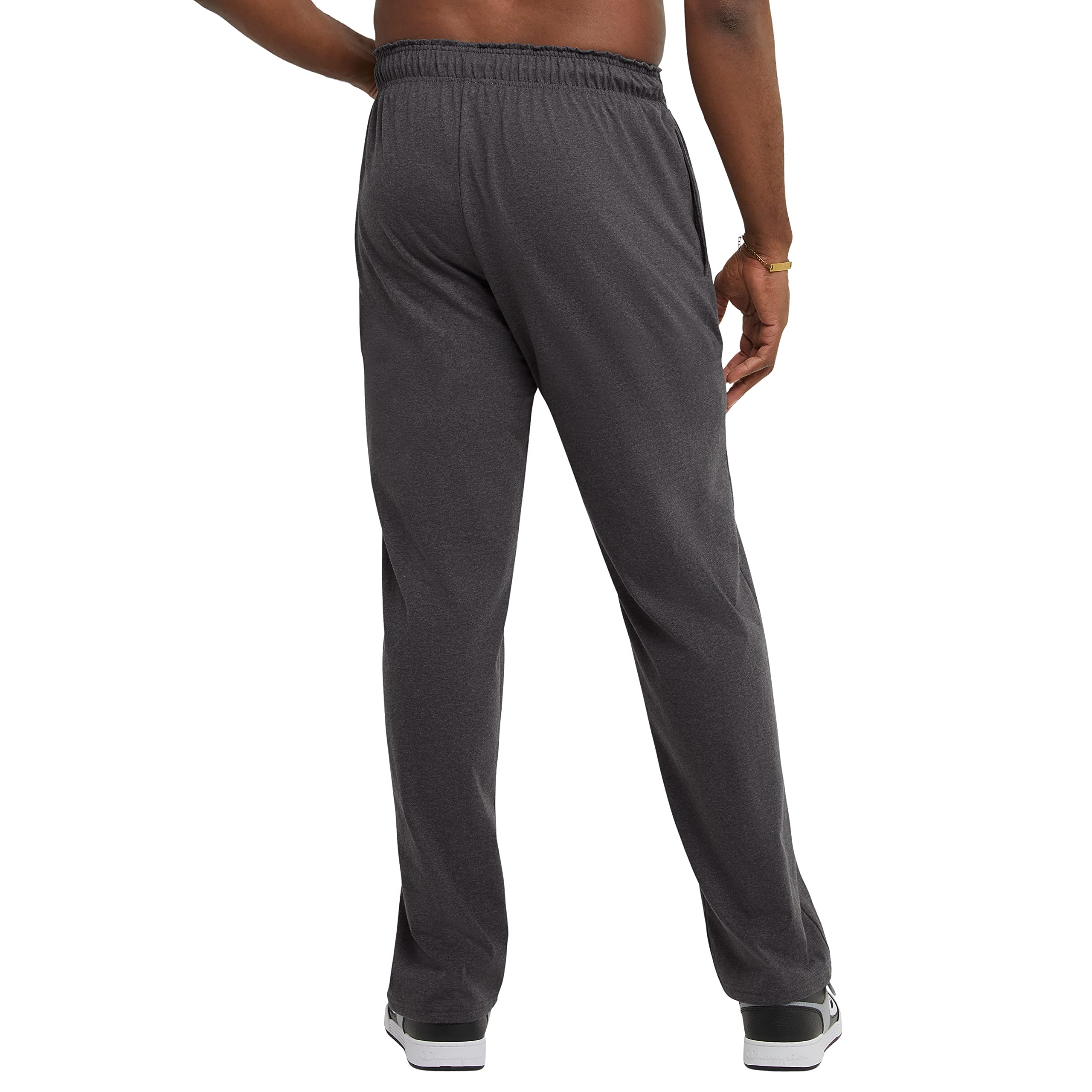 Champion Men's Open-Bottom Lounge Pants, Standard Fit, Lightweight, Available in Regular and Big & Tall