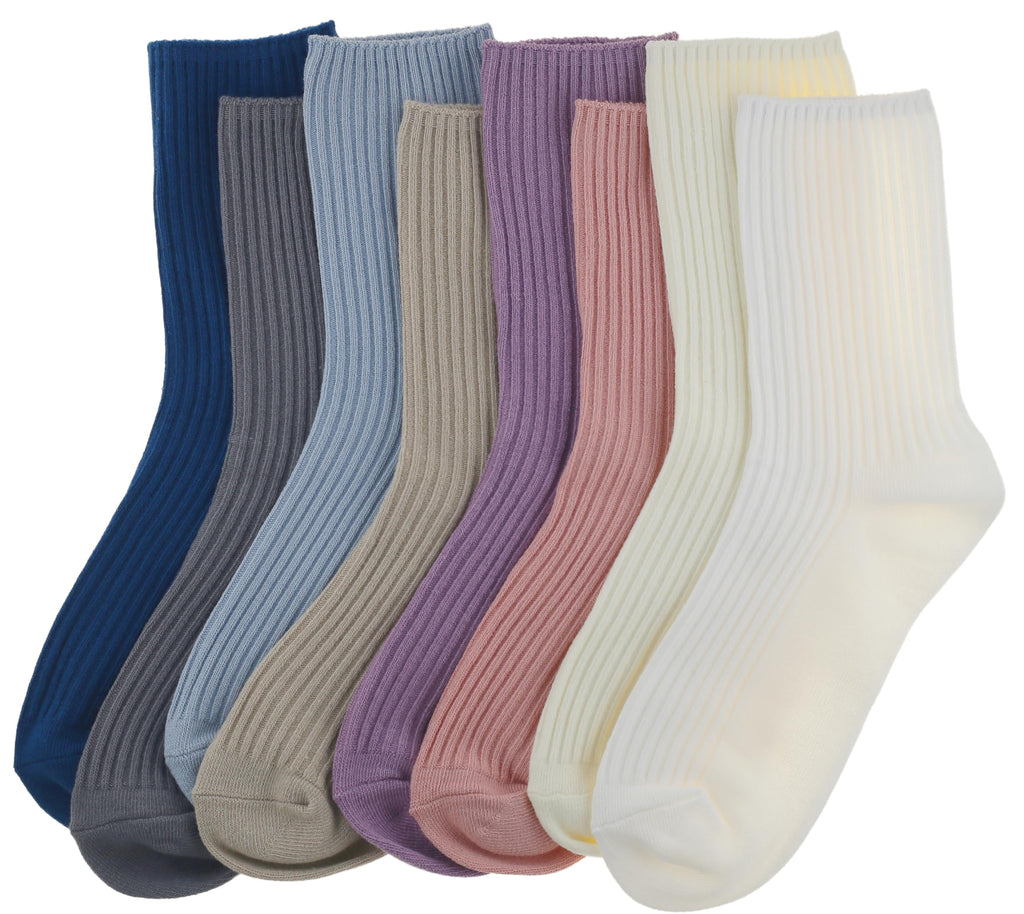 Womens Cute Crew Socks Casual Athletic Aesthetic Socks Neutral Cotton Socks for Women Granola Girls Clothes