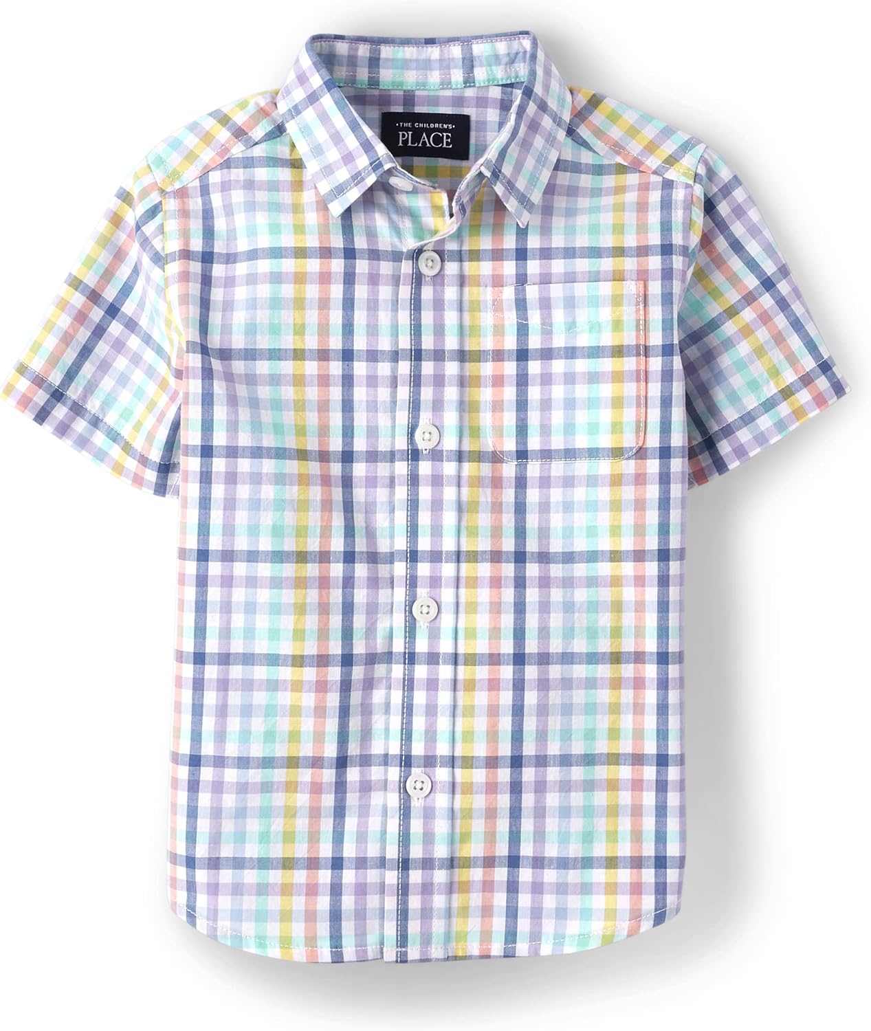 The Children's Place boys Short Sleeve Button Up Shirt