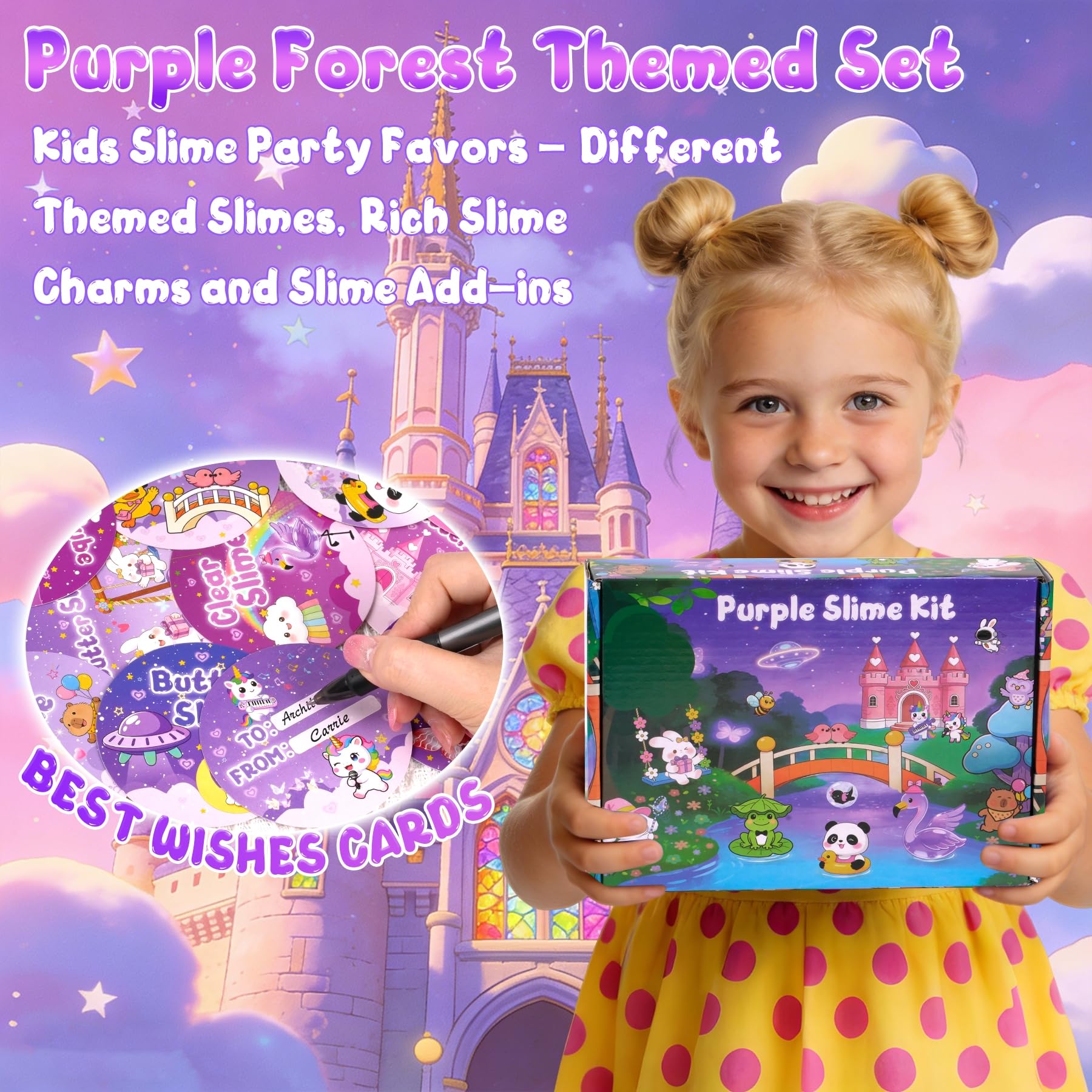 6 Pack Slimes, Pink Slime Kids, Cloud Slime kit for Girls Ages 8-12, Toys for Girls and Boys, for Kids Slime Set Party kit Goodie Bag Stuffers, 4 5 6 7 8 9 10 Year Old Girl Birthday Gift Cute Stuff