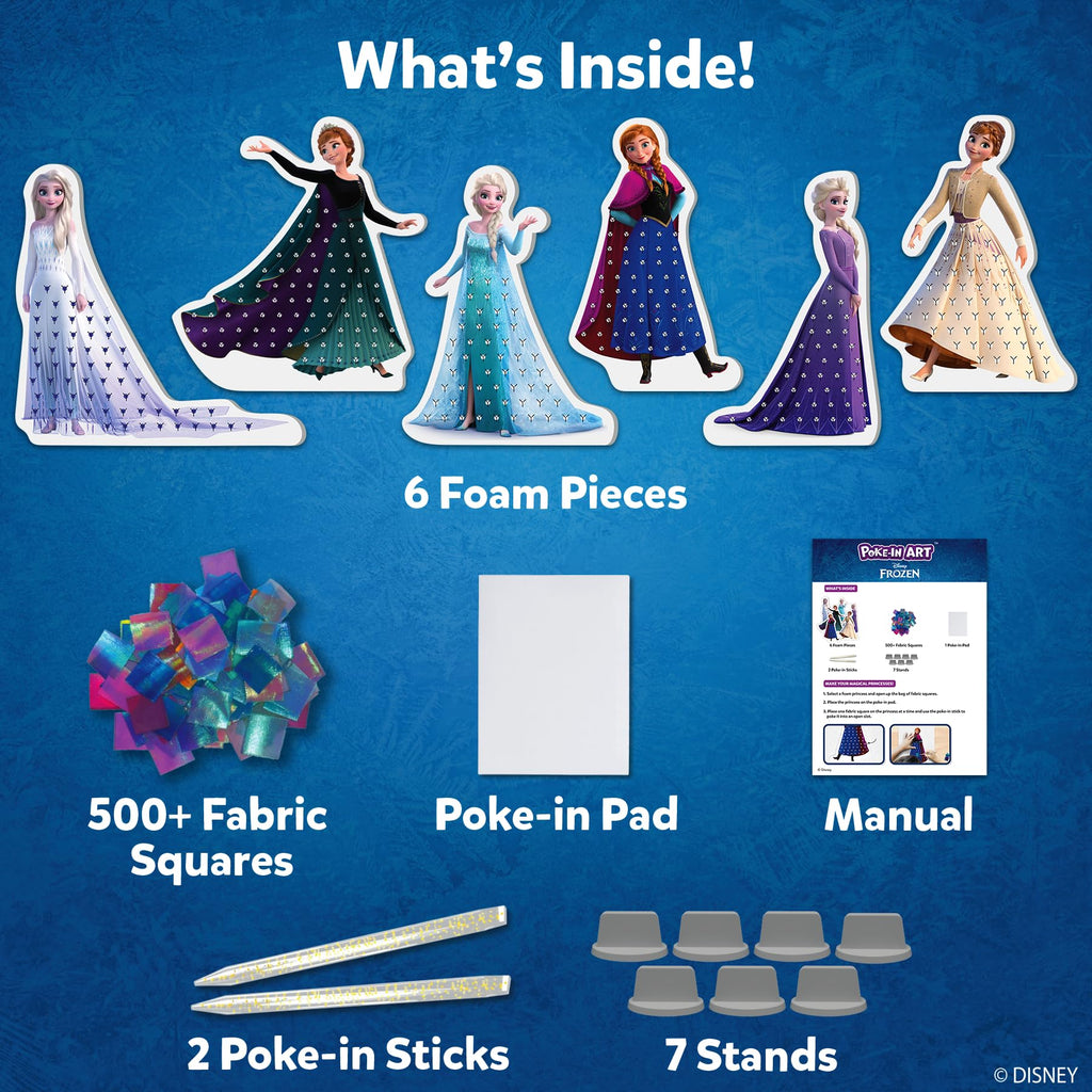 Skillmatics Poke-in Art - Magical Princesses, Mess-Free Fun for Kids, DIY Wood Craft Kits, Creative Activity, Gifts for Girls & Boys Ages 4, 5, 6, 7, 8, 9