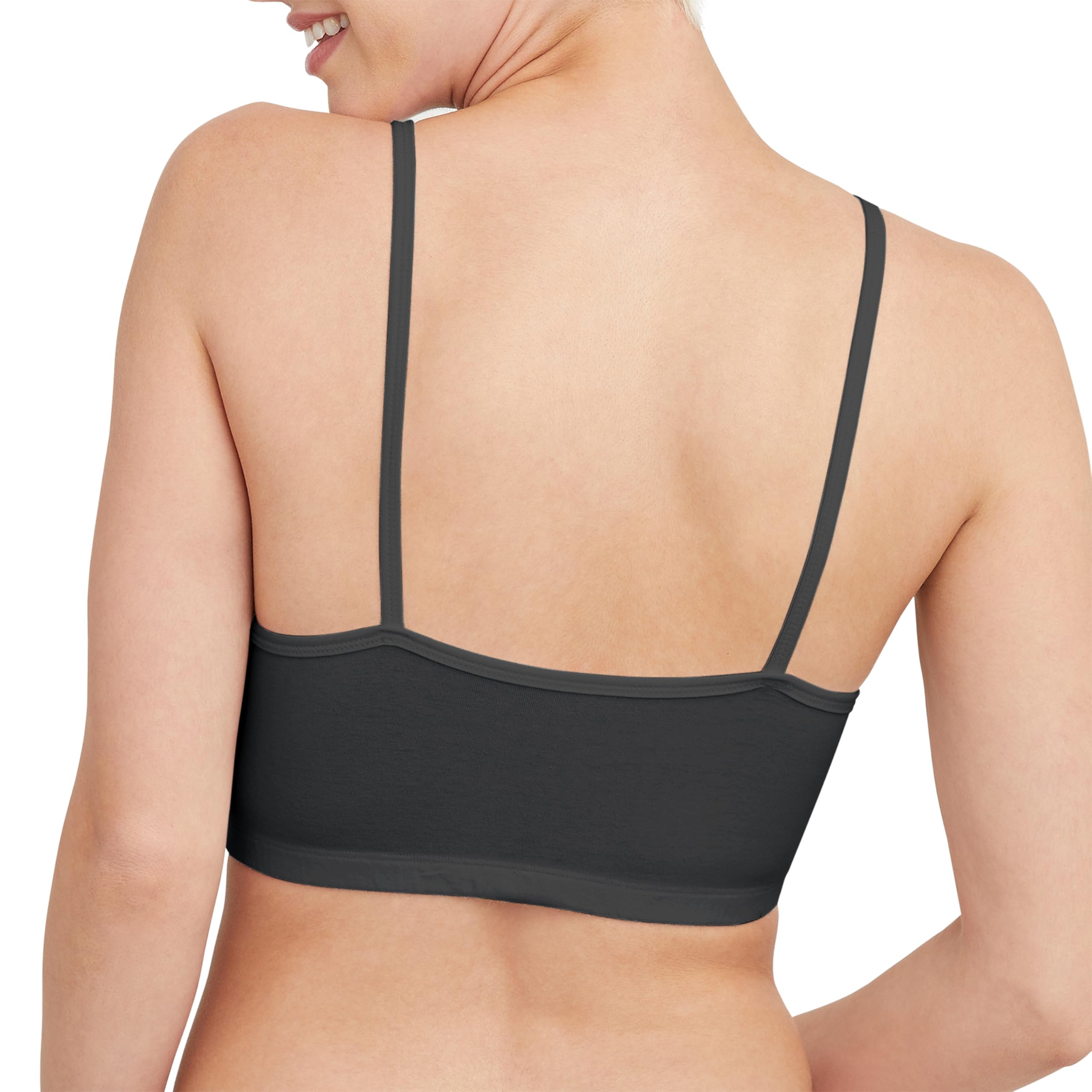 Women's String Bralette Pack, 3-Pack, Cotton Sports Bralette Bras for Women, Solid or Assorted Wireless Bras