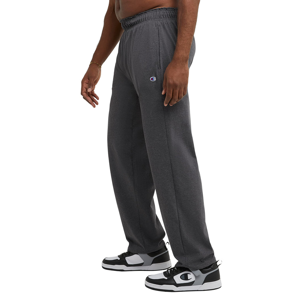Champion Men's Open-Bottom Lounge Pants, Standard Fit, Lightweight, Available in Regular and Big & Tall