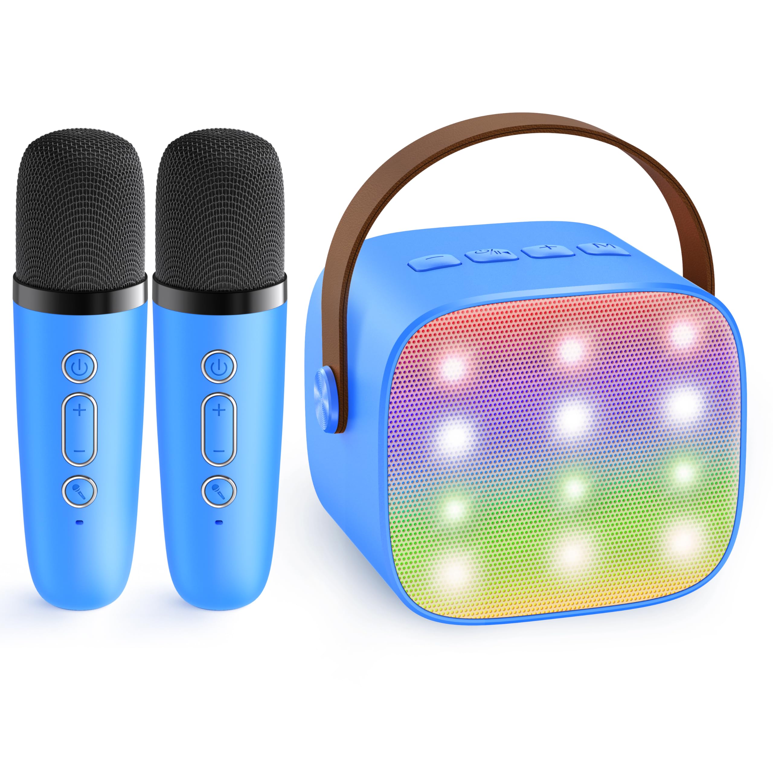 YLL Karaoke Machine for Kids, Portable Mini Speaker with 2 Wireless Microphones, TOP Kids Gifts for Girls Ages 3, 4, 5, 6, 7, 8, 9, 10+ Years Old, 4-12th Birthday Singing Present Toy Party (Purple)