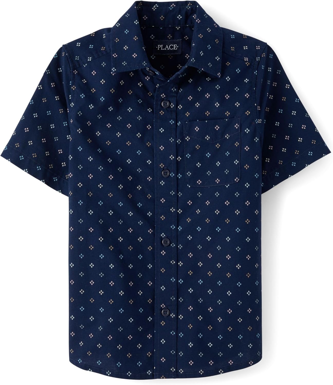 The Children's Place boys Short Sleeve Button Up Shirt
