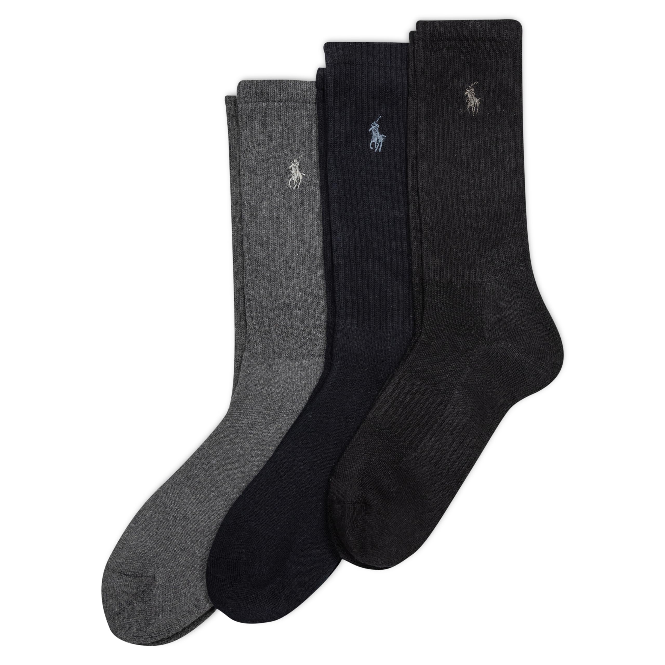Men's Ribbed Casual Crew Sock 3-Pack