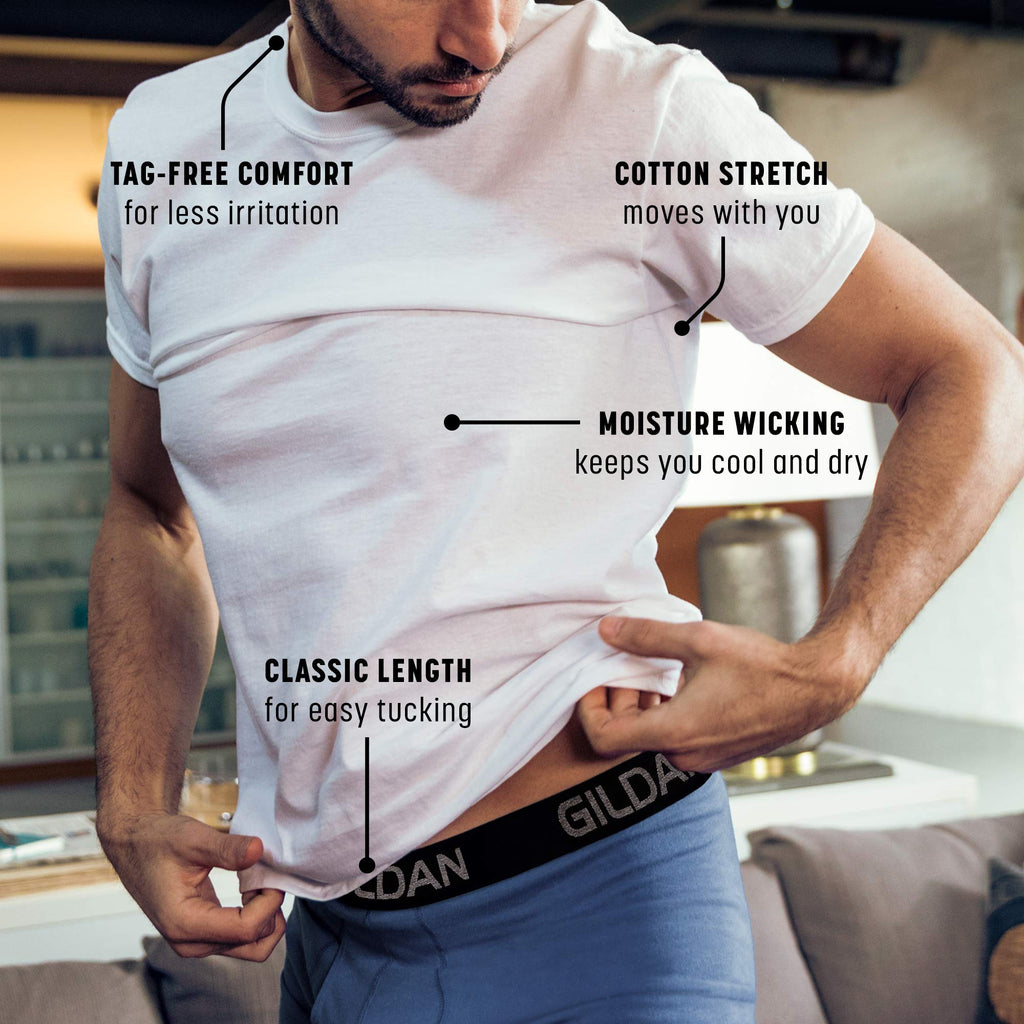 Men's Cotton Stretch T-Shirts, Multipack