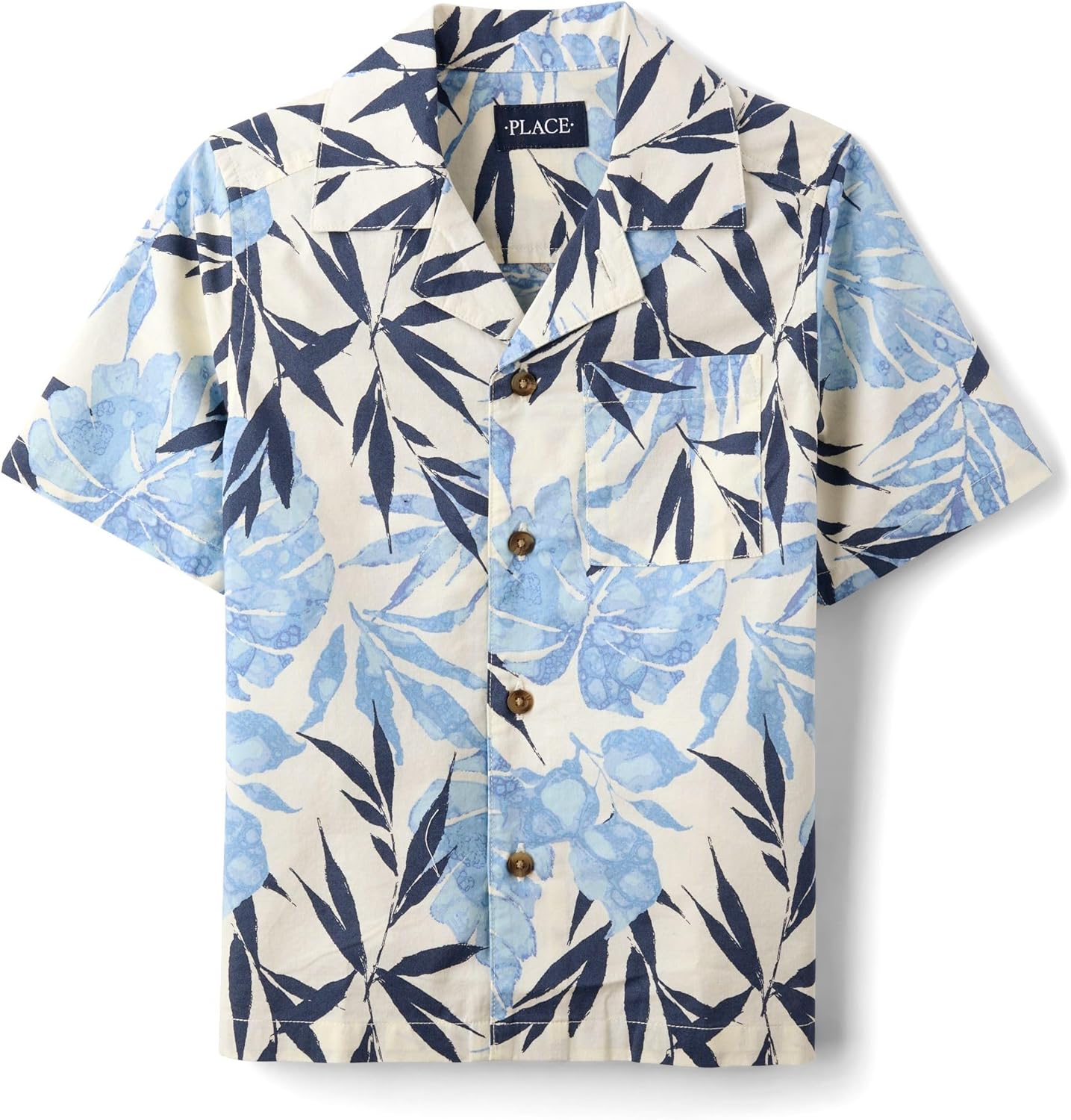 The Children's Place boys Short Sleeve Button Up Shirt