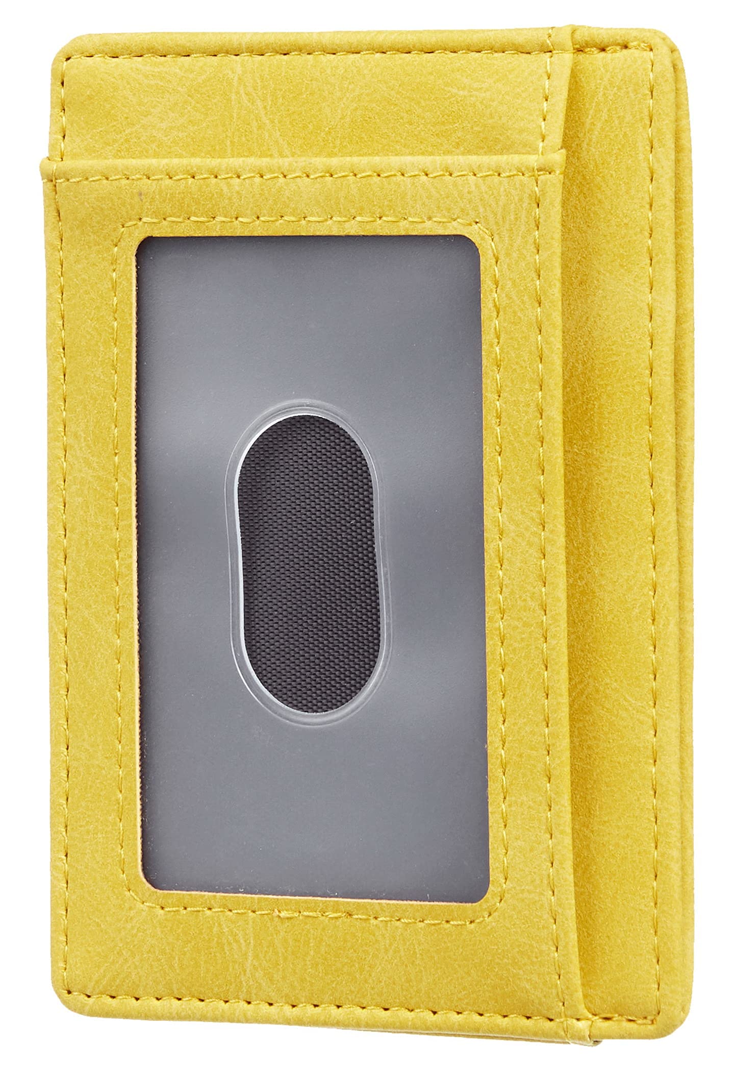Slim Wallet Front Pocket Minimalist Leather RFID Blocking Medium Size