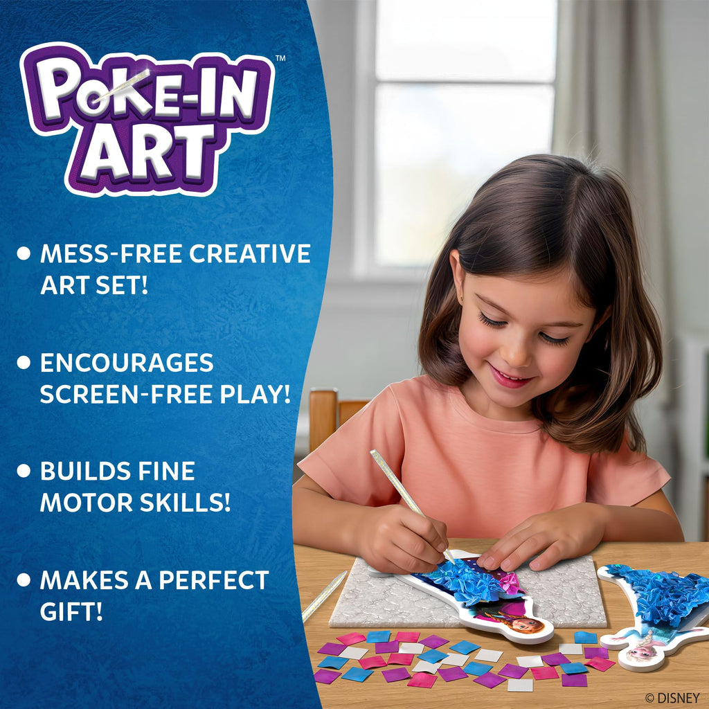 Skillmatics Poke-in Art - Magical Princesses, Mess-Free Fun for Kids, DIY Wood Craft Kits, Creative Activity, Gifts for Girls & Boys Ages 4, 5, 6, 7, 8, 9