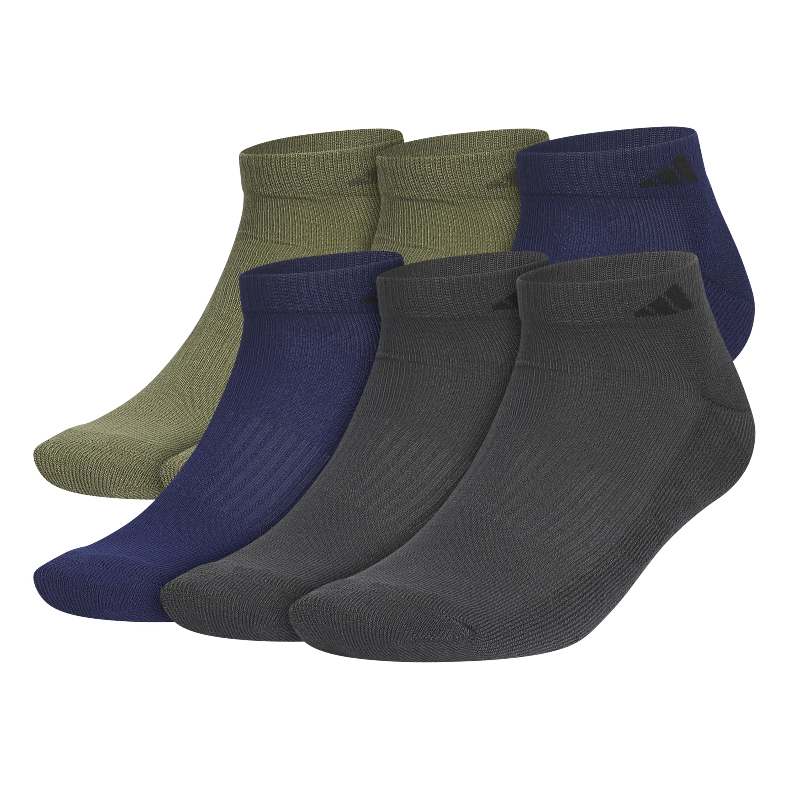 Men's Athletic Cushioned Low Cut Ankle Socks (6 Pairs) Durable & Comfortable