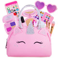 Kids Real Makeup Kit with Pink Unicorn Purse, Non Toxic Washable Make Up Set - Unicorn Toys for Girls Age 4-6, Girls Easter Basket Stuffers, Easter Gifts for Kids, Girl Gift Ages 3 4 5 6 7 8 Years Old