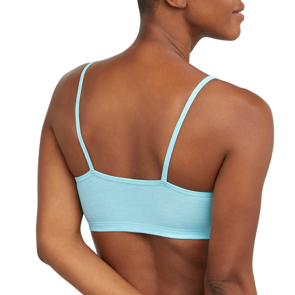 Women's String Bralette Pack, 3-Pack, Cotton Sports Bralette Bras for Women, Solid or Assorted Wireless Bras