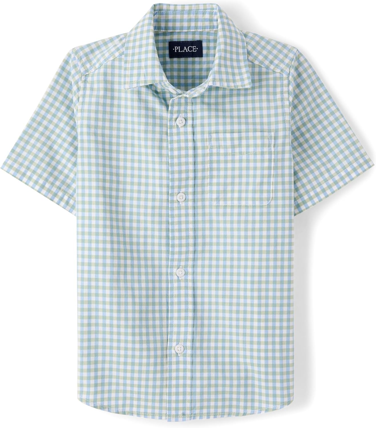 The Children's Place boys Short Sleeve Button Up Shirt