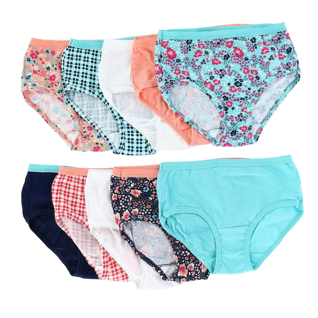 Fruit of the Loom Girls' Cotton Brief Underwear Multipacks
