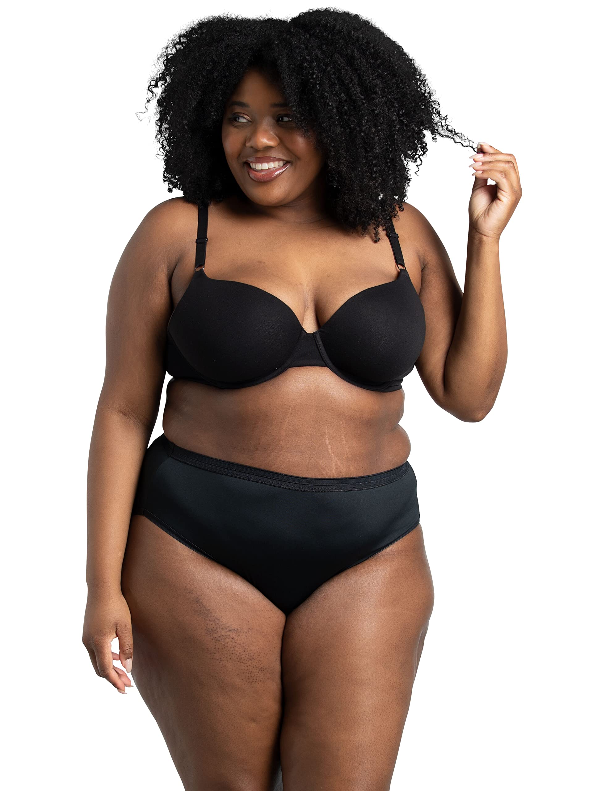 Women's Lightweight Microfiber Underwear, Smooth Under Clothes, Available in Plus Size