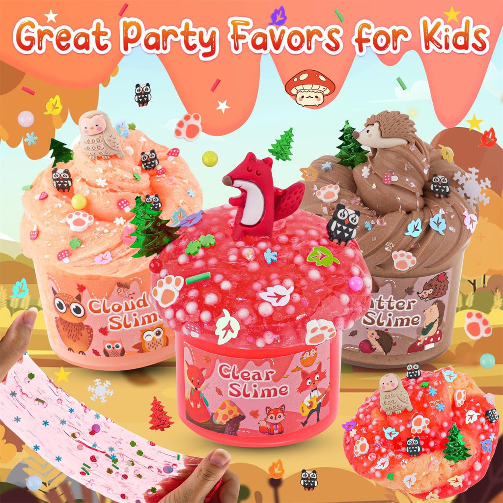 6 Pack Slimes, Pink Slime Kids, Cloud Slime kit for Girls Ages 8-12, Toys for Girls and Boys, for Kids Slime Set Party kit Goodie Bag Stuffers, 4 5 6 7 8 9 10 Year Old Girl Birthday Gift Cute Stuff
