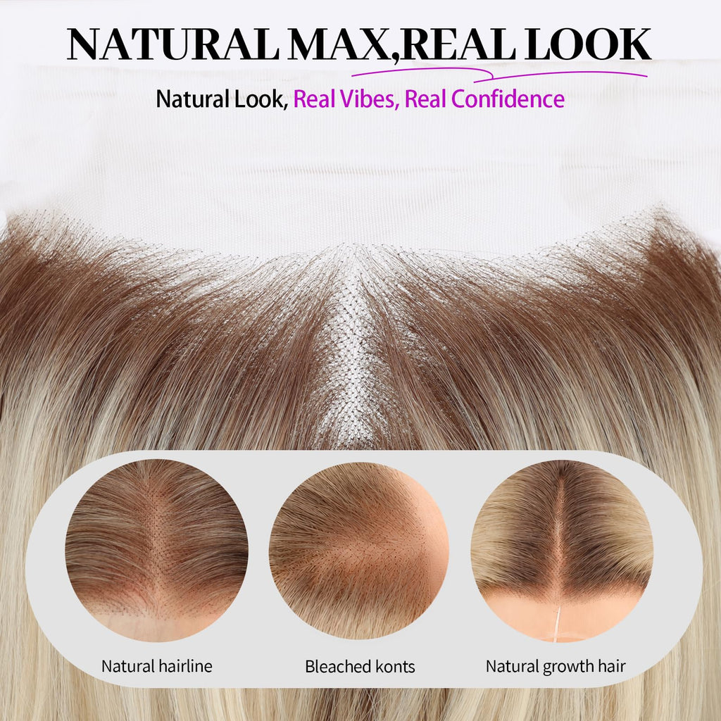 13x4 HD Lace Front Glueless Wigs for Women Black Long Layered Wave Wig Natural Hairline Heat Resistant Synthetic for Daily Use Beginner Friendly 26 Inch